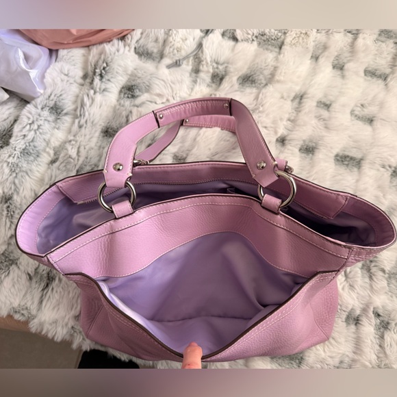 Coach Lavender Leather Tote - Picture 11 of 14